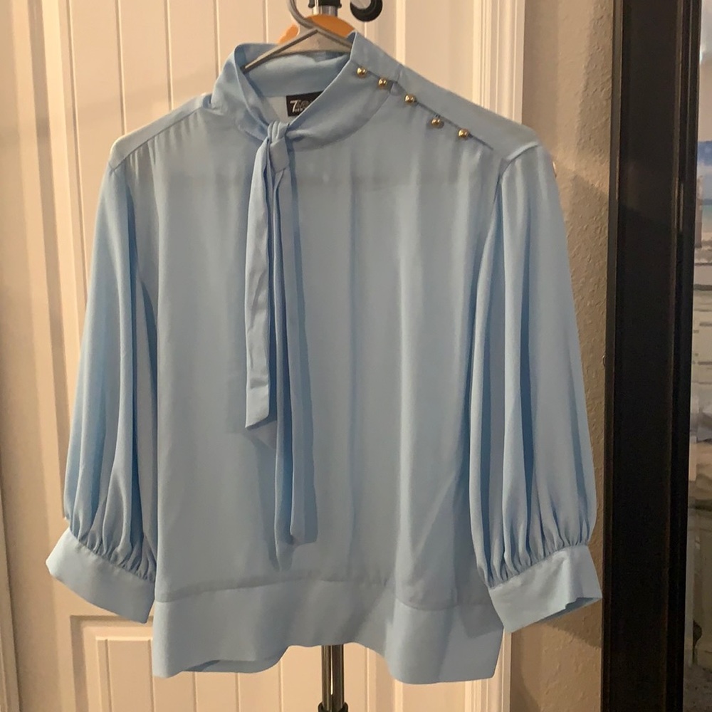 NWT baby blue blouse